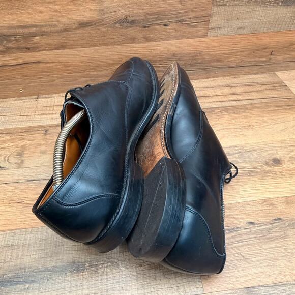 Allen Edmonds Burton Mens size 10.5 Black Derby oxfords shoes main image 8